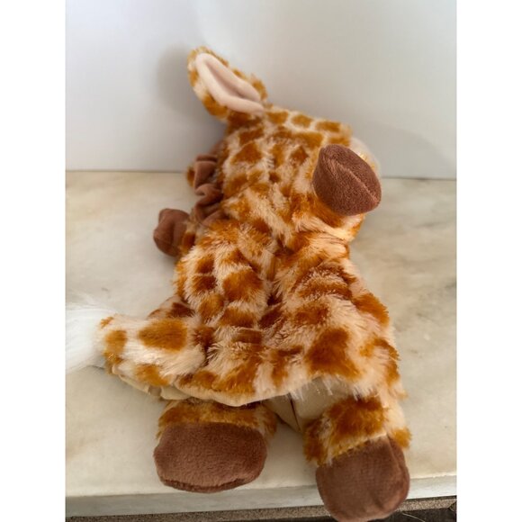 Nat & Jules Giraffe Plush Hand Puppet Toy Orange Cream Soft - Picture 2 of 5